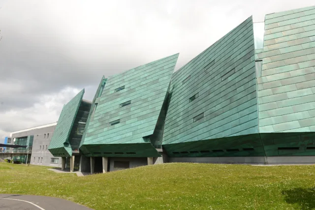 Outside shot of the front of the Dublin Road campus