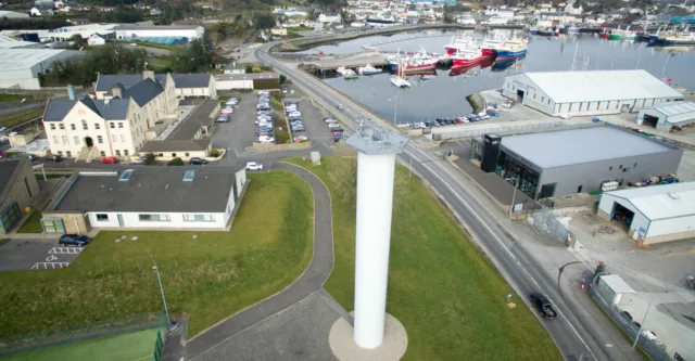 Aerial shot of ATU Donegal Killybegs campus