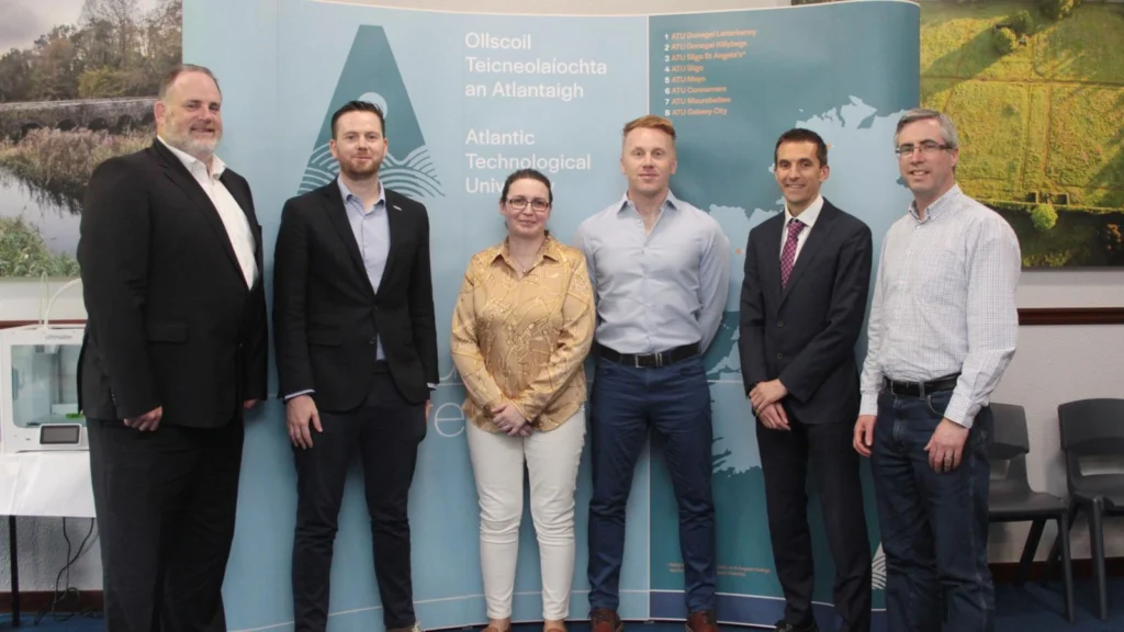 Staff members and guests gathered for a photo at the inaugural meeting of a new research group, held at ATU Mountbellew in June 2022.