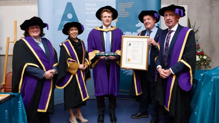 Joseph Kennedy presented with honourary doctorate at ATU Letterkenny