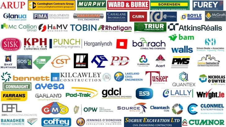 A collection of employer logos all grouped together