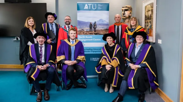 Joseph Kennedy the 3rd at ATU receiving honorary doctorate