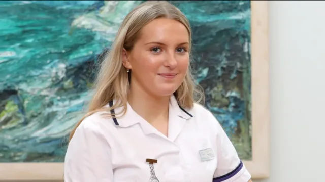 image of nursing student at ATU open day Donegal