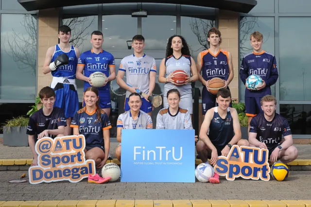 group photo of sports scholars marking third year partnership with FinTrU