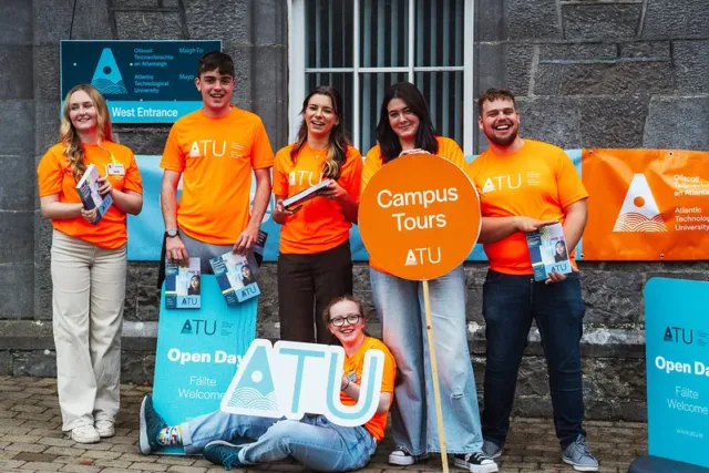 ATU students at an ATU Open Day event