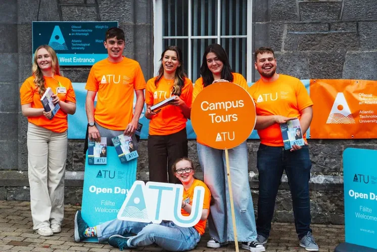 ATU students at an ATU Open Day event