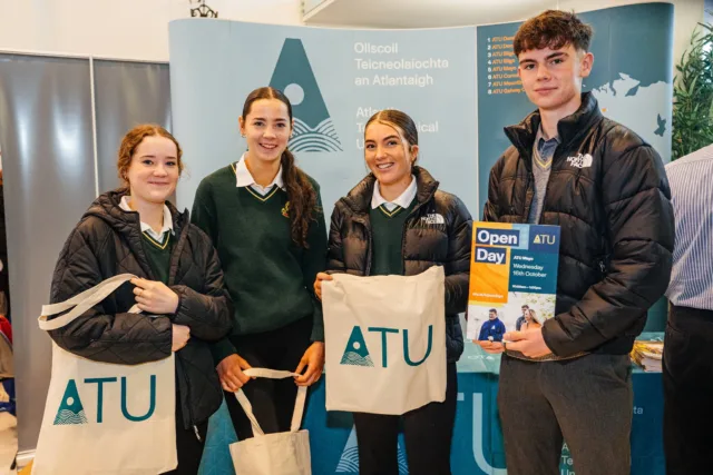 Students at the ATU Mayo open day.