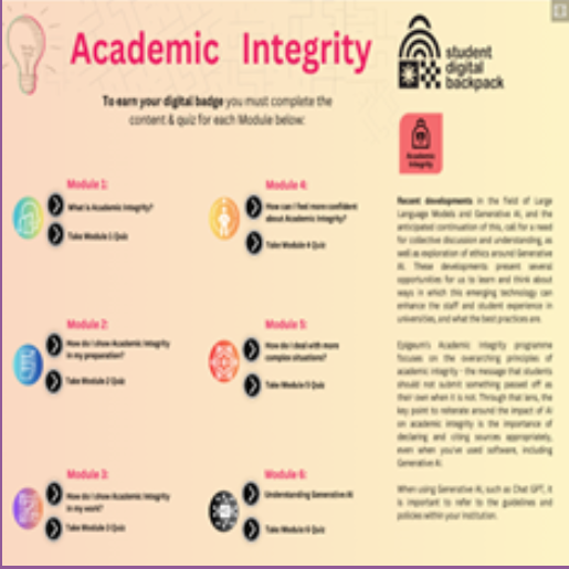 Academic integrity infographic