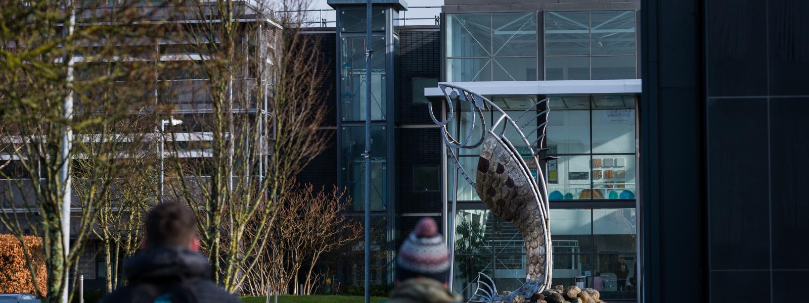 Fish sculpture on ATU Sligo campus