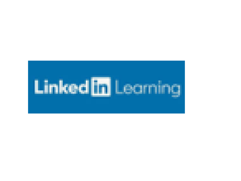 Blue and White LinkedIn Learning Logo