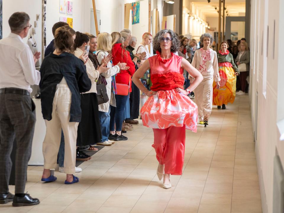 Fashion Show (Textiles artists) at ATU Graduate Art Show, ATU Galway.